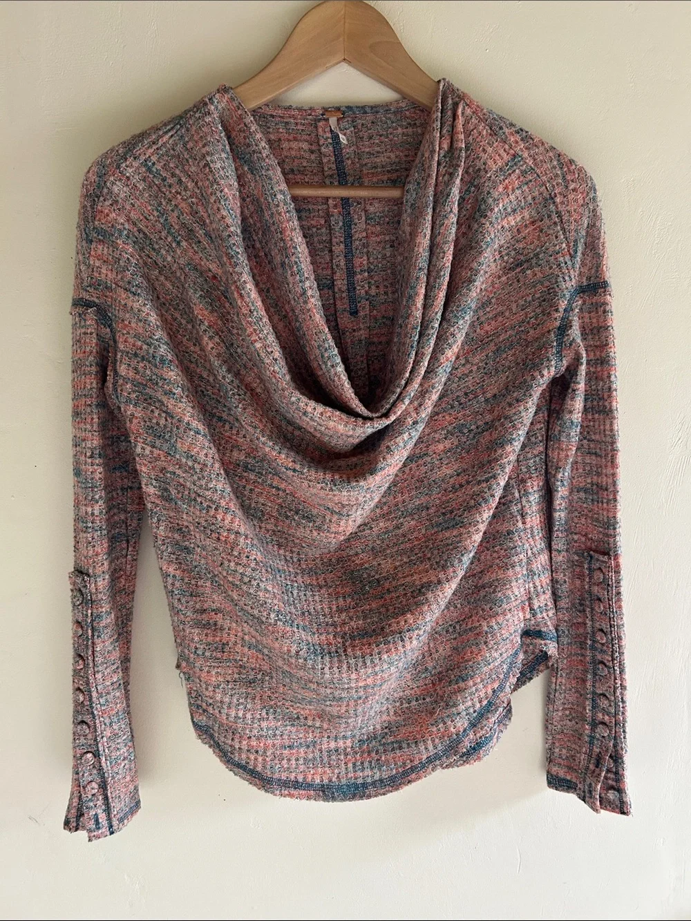 Free People Soft Draped Cowl-Neck Sweater